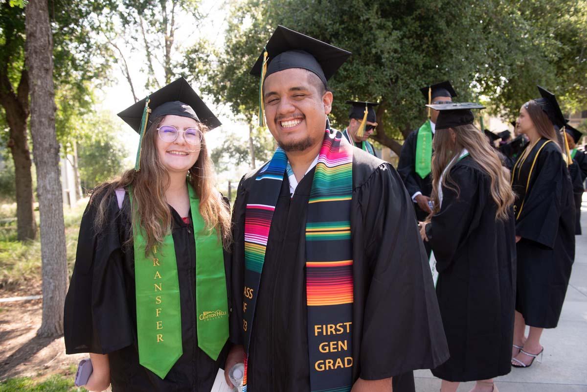 People enjoying Commencement