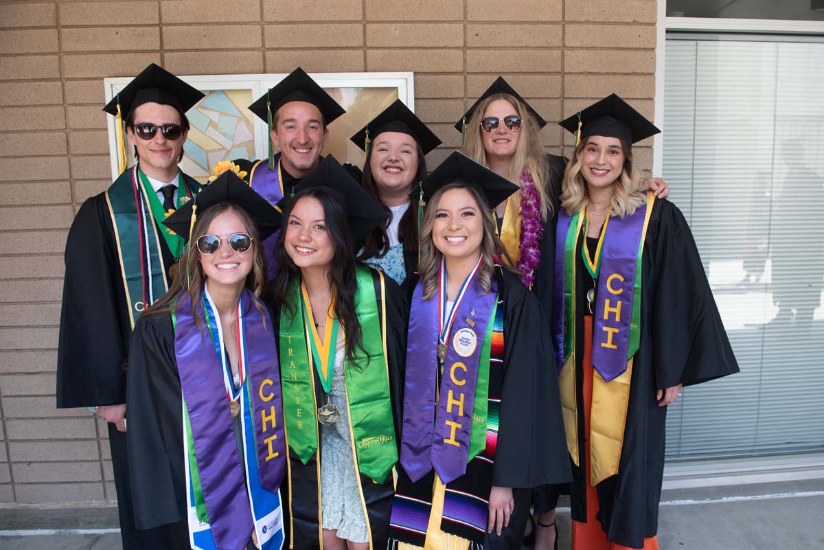 People enjoying Commencement