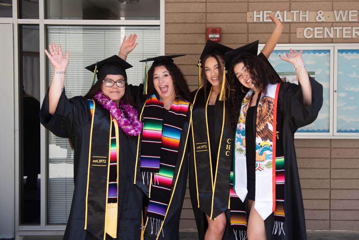 People enjoying Commencement