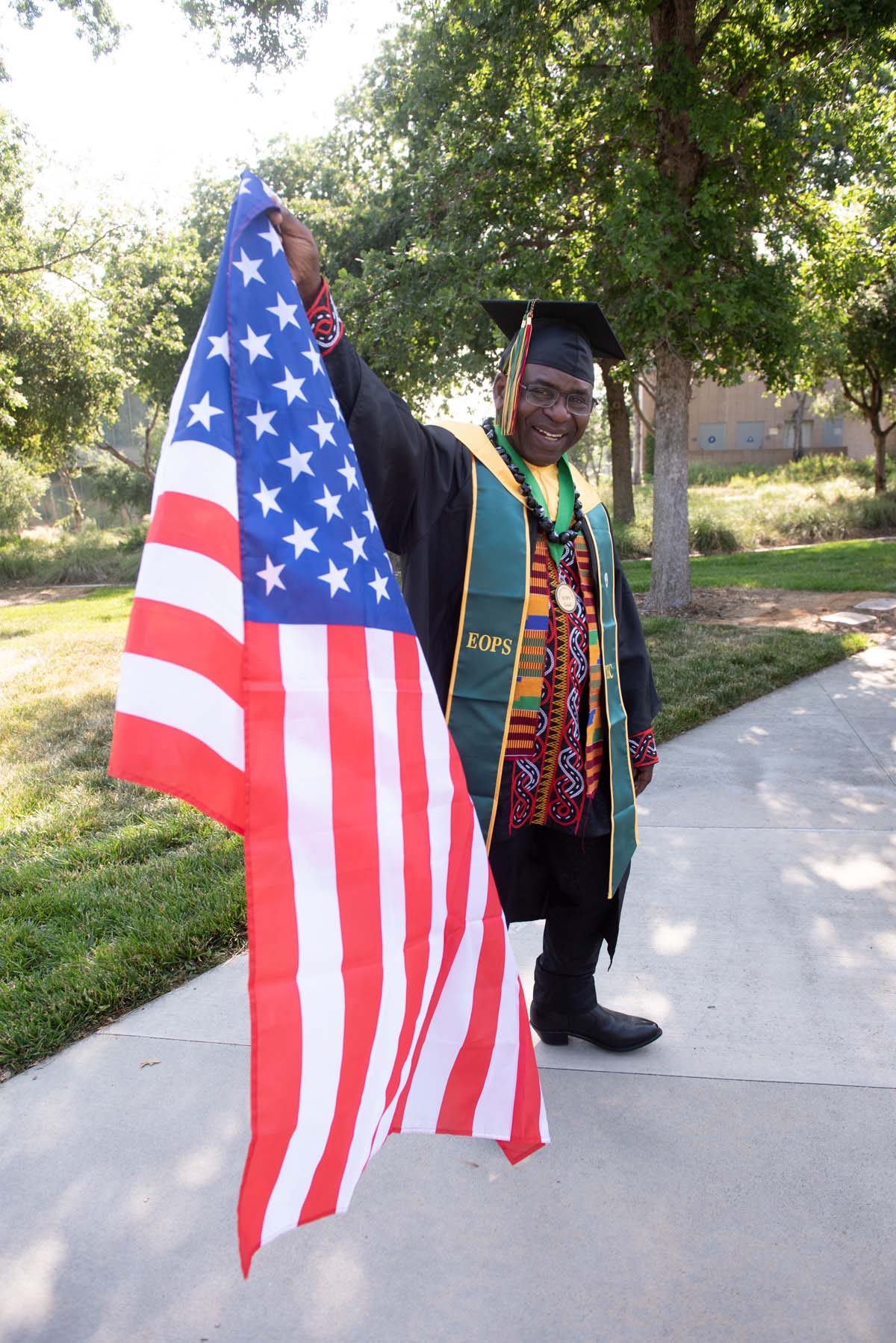 People enjoying Commencement