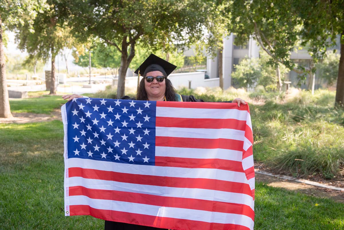 People enjoying Commencement