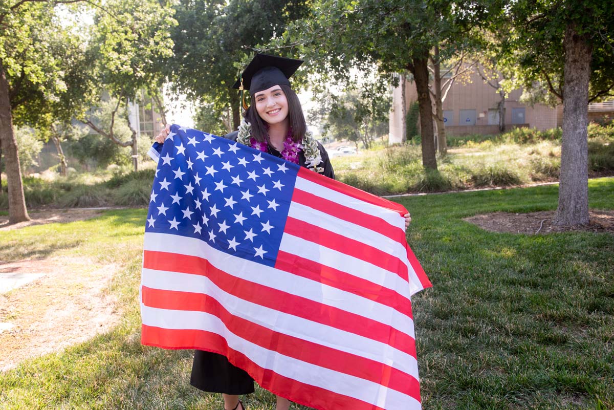 People enjoying Commencement