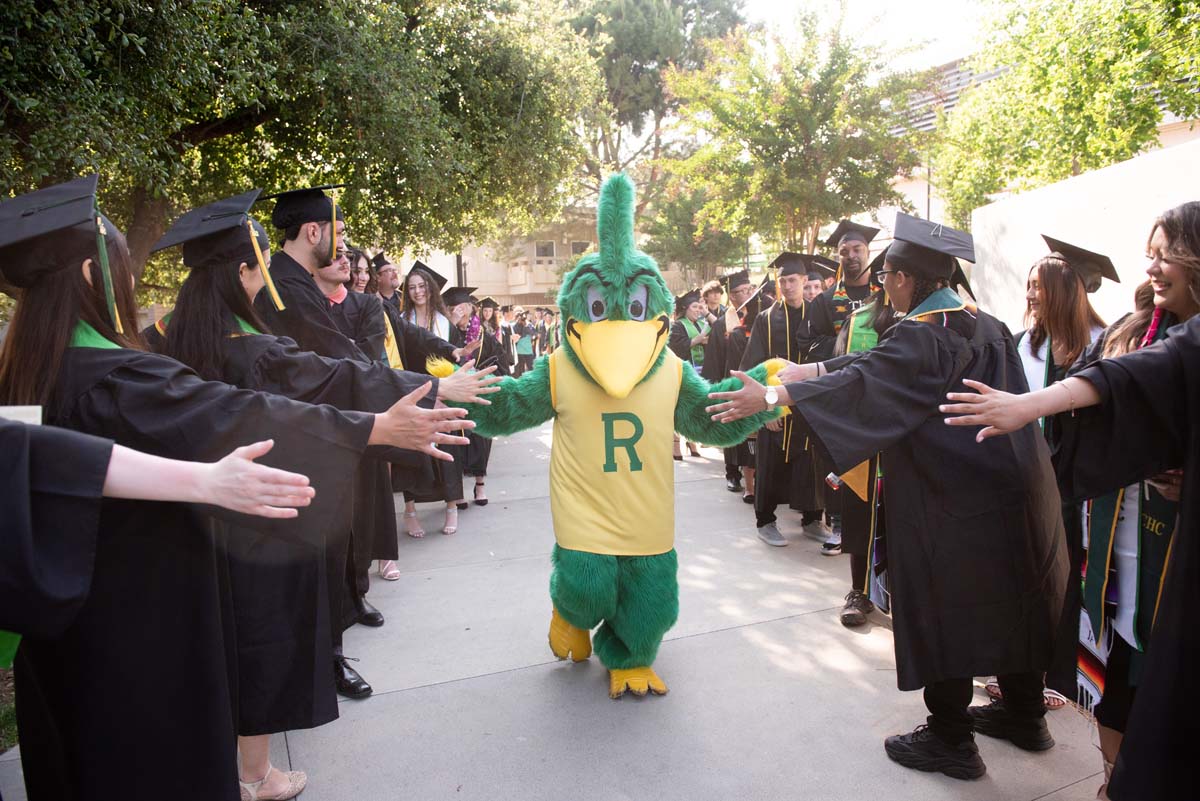 People enjoying Commencement