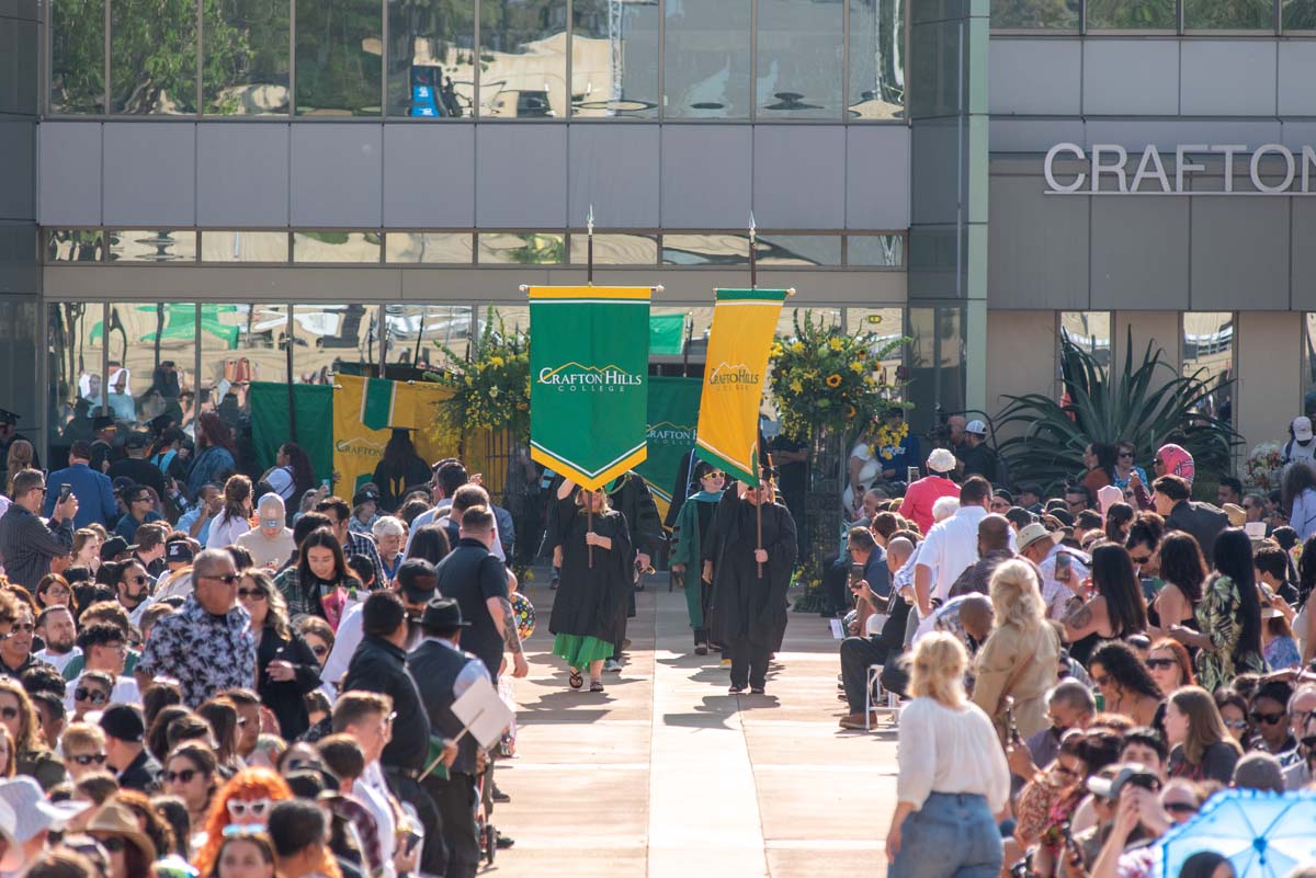 People enjoying Commencement