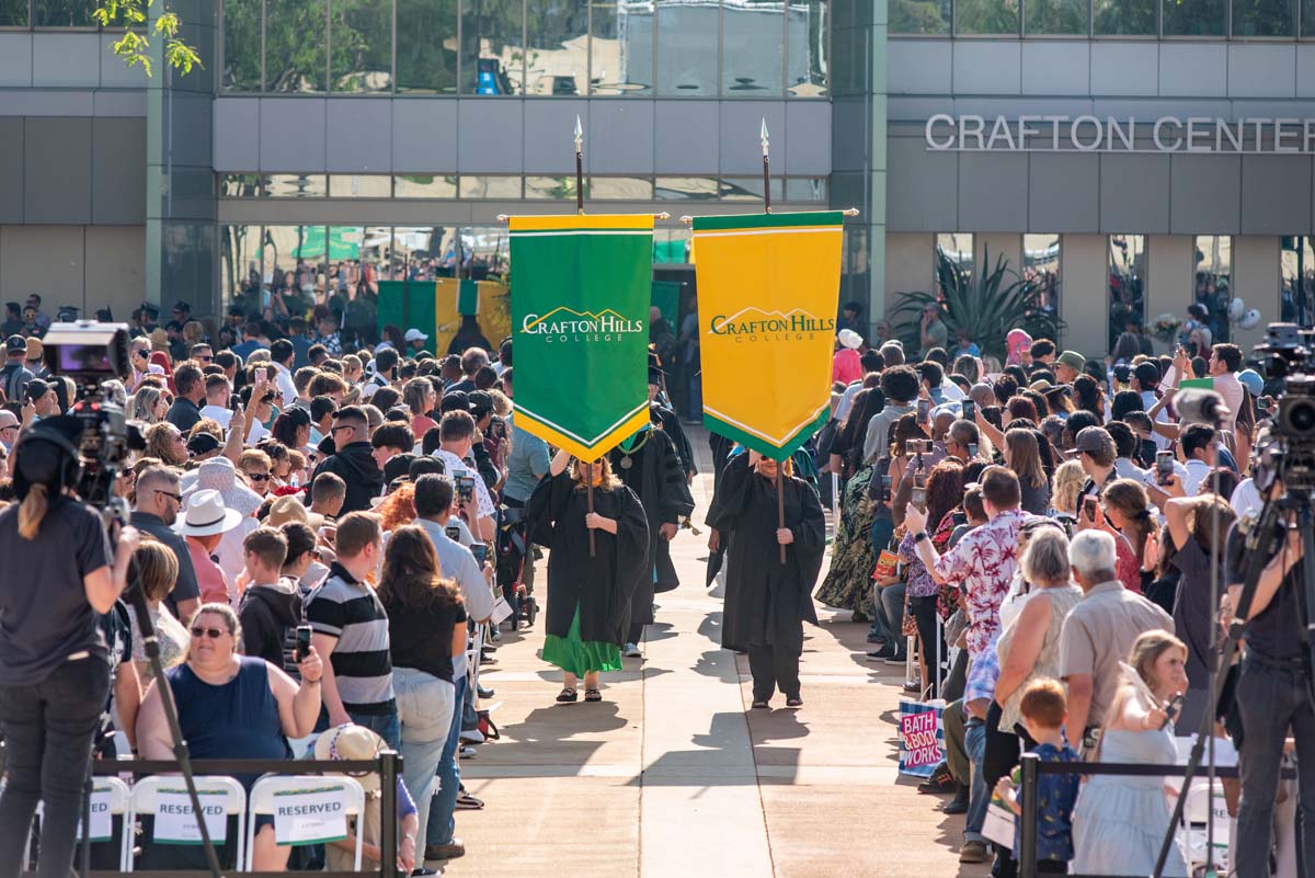 People enjoying Commencement