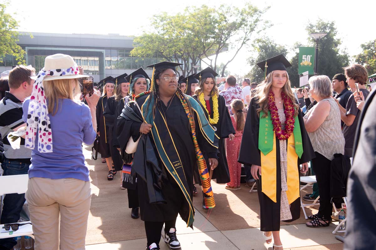 People enjoying Commencement