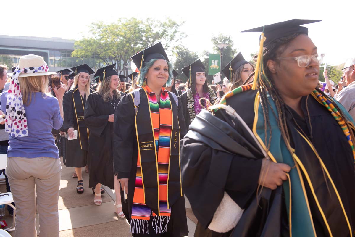 People enjoying Commencement