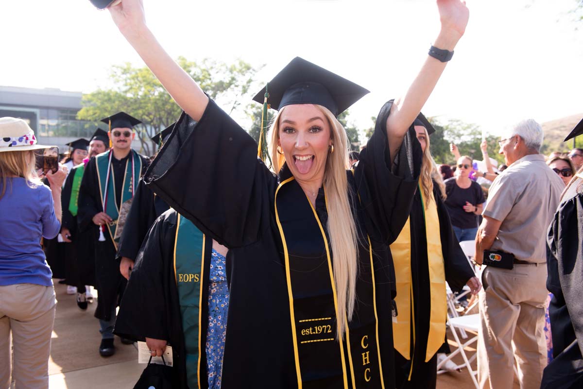 People enjoying Commencement