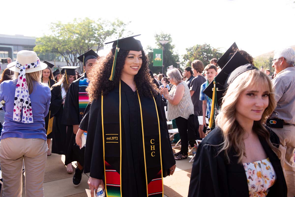 People enjoying Commencement