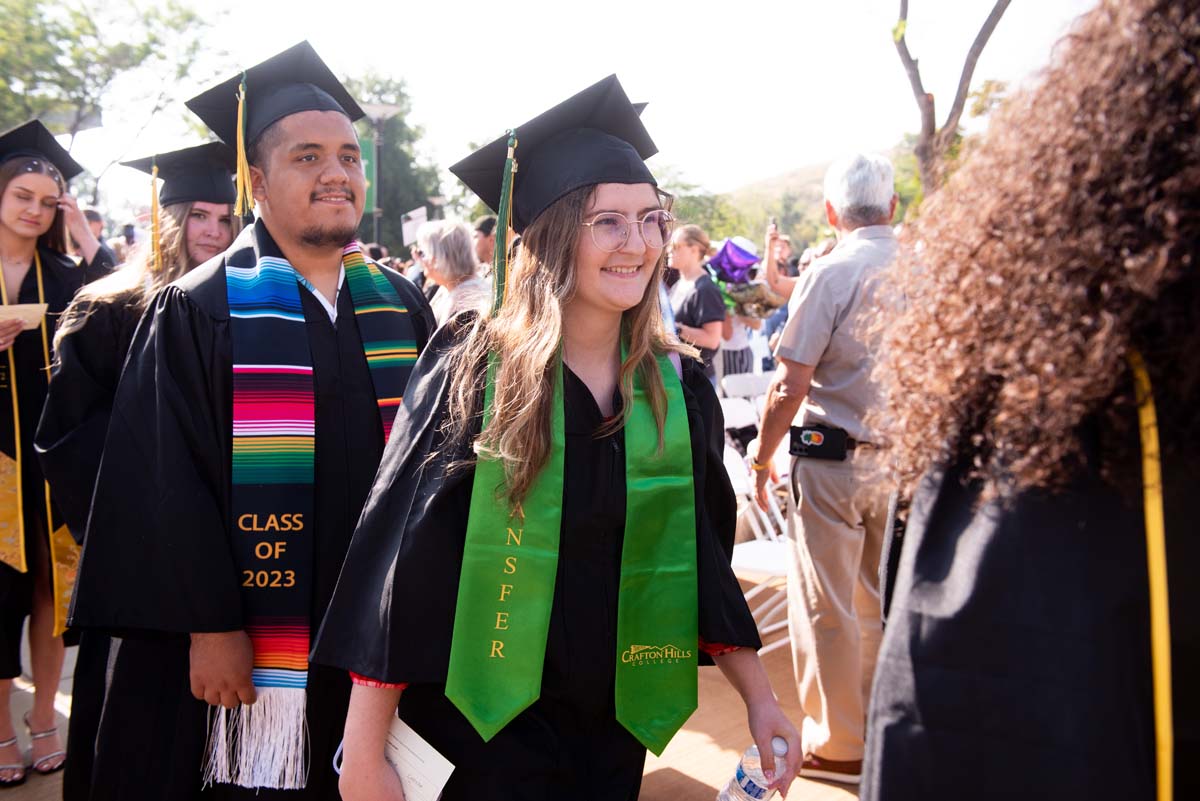 People enjoying Commencement