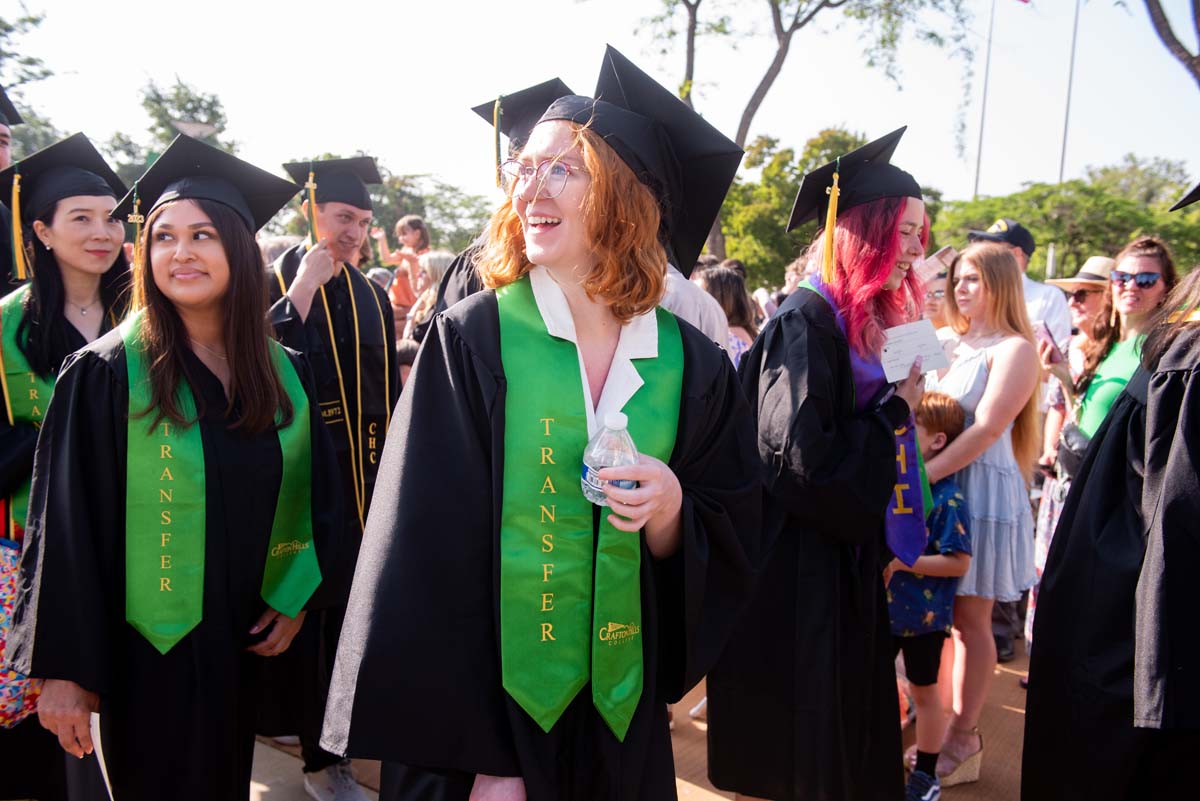 People enjoying Commencement