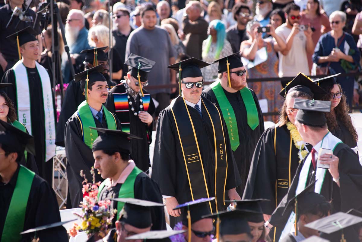 People enjoying Commencement