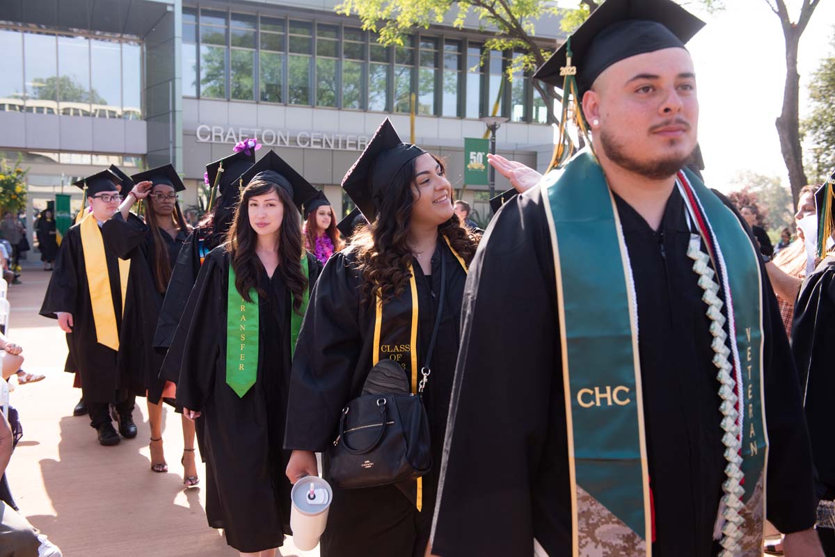 People enjoying Commencement