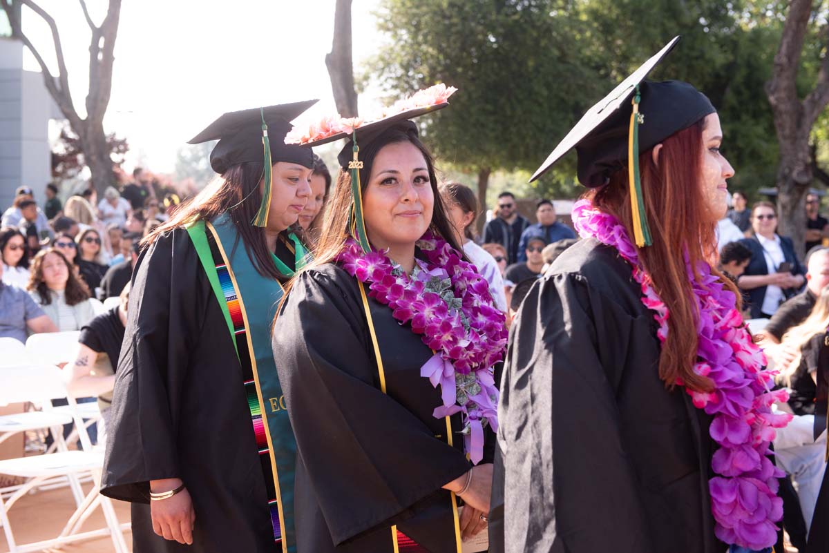 People enjoying Commencement