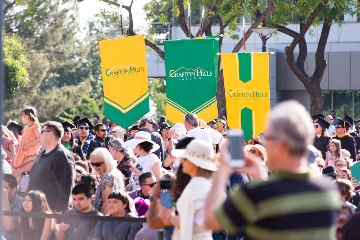 People enjoying Commencement