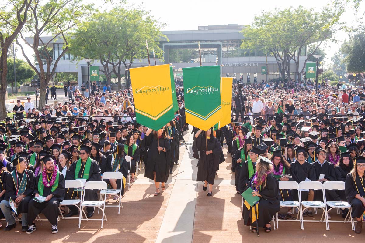 People enjoying Commencement