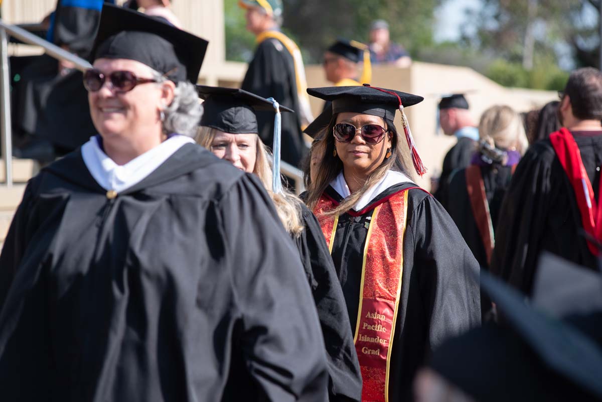 People enjoying Commencement