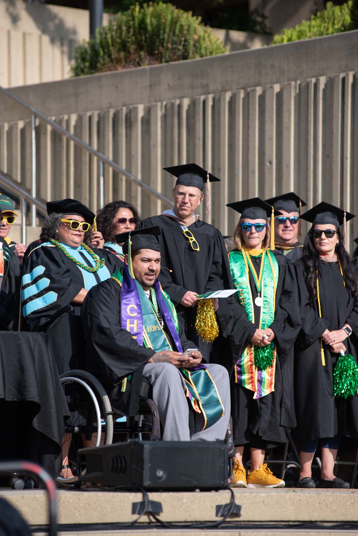 People enjoying Commencement