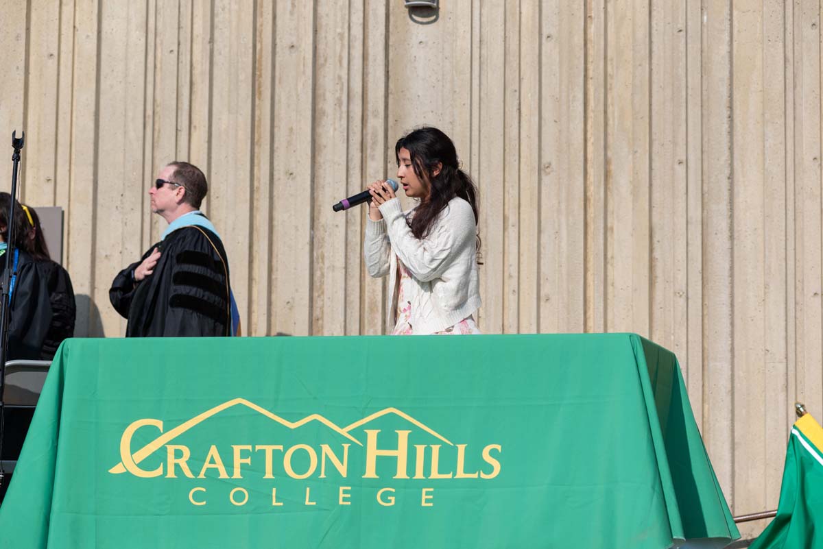 People enjoying Commencement