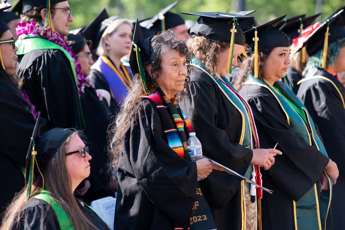 People enjoying Commencement