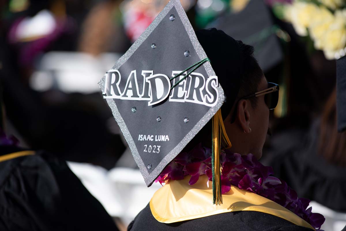 People enjoying Commencement