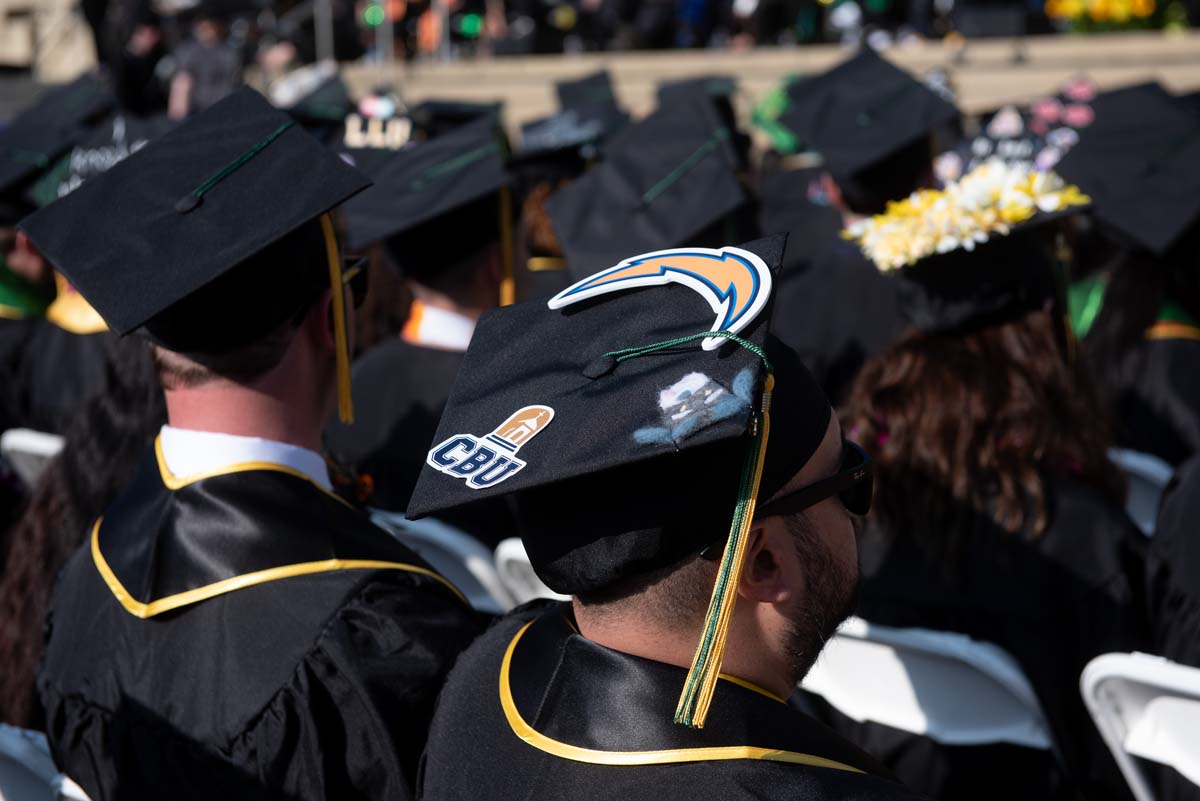 People enjoying Commencement