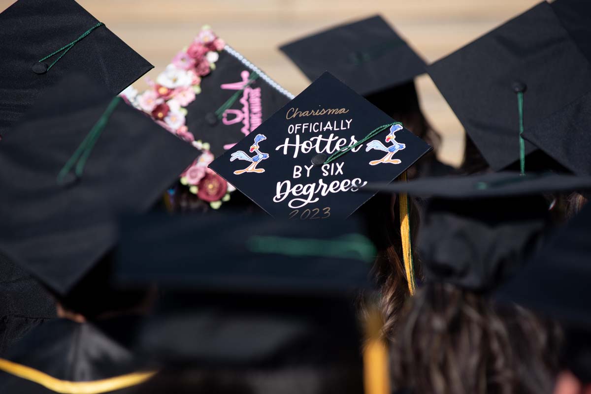 People enjoying Commencement