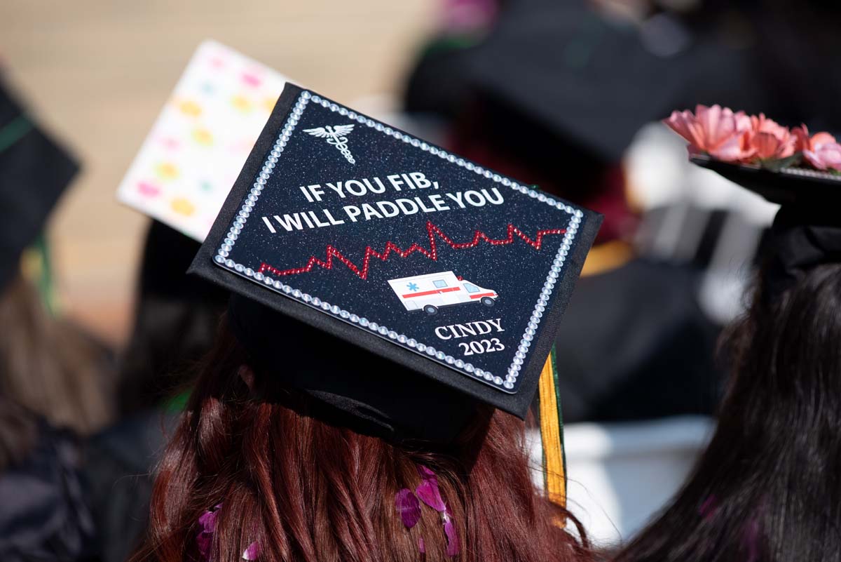 People enjoying Commencement