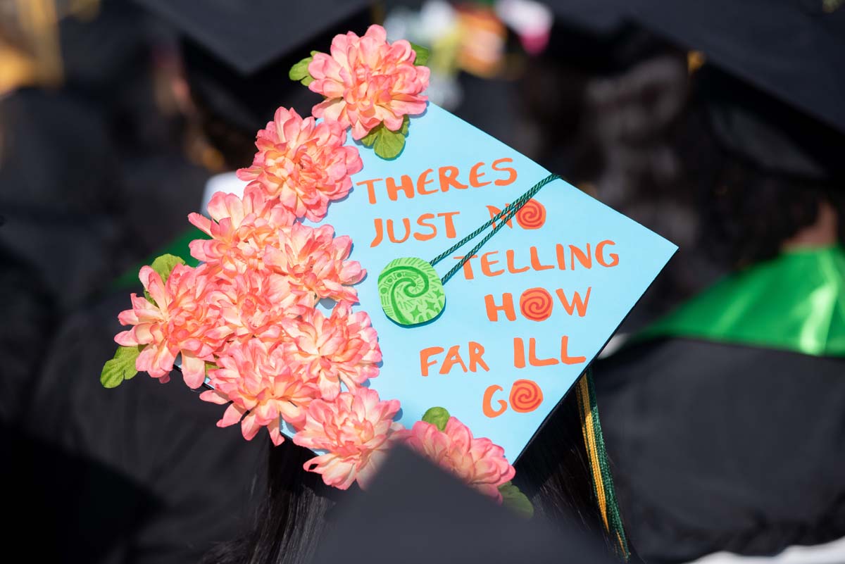 People enjoying Commencement