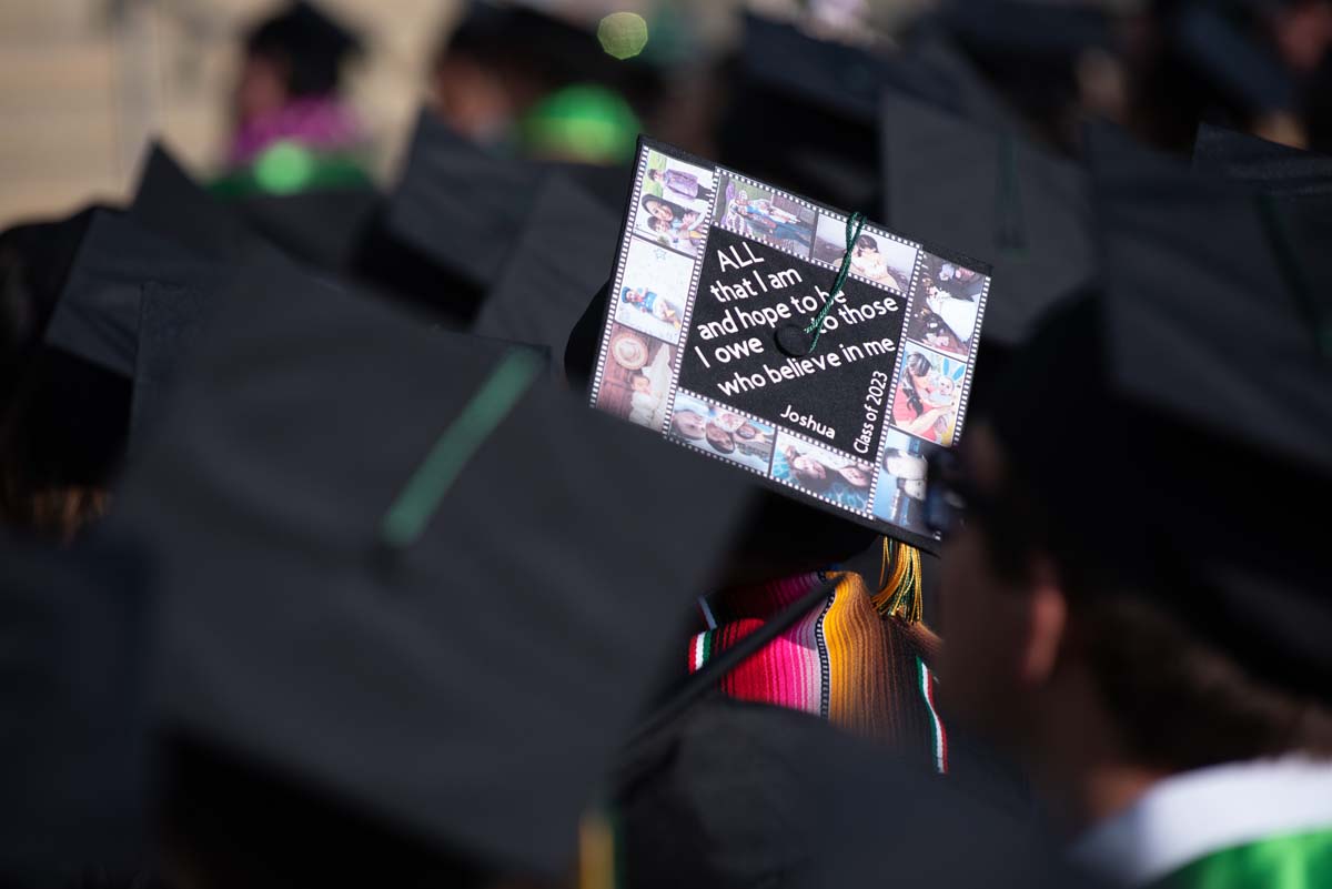 People enjoying Commencement