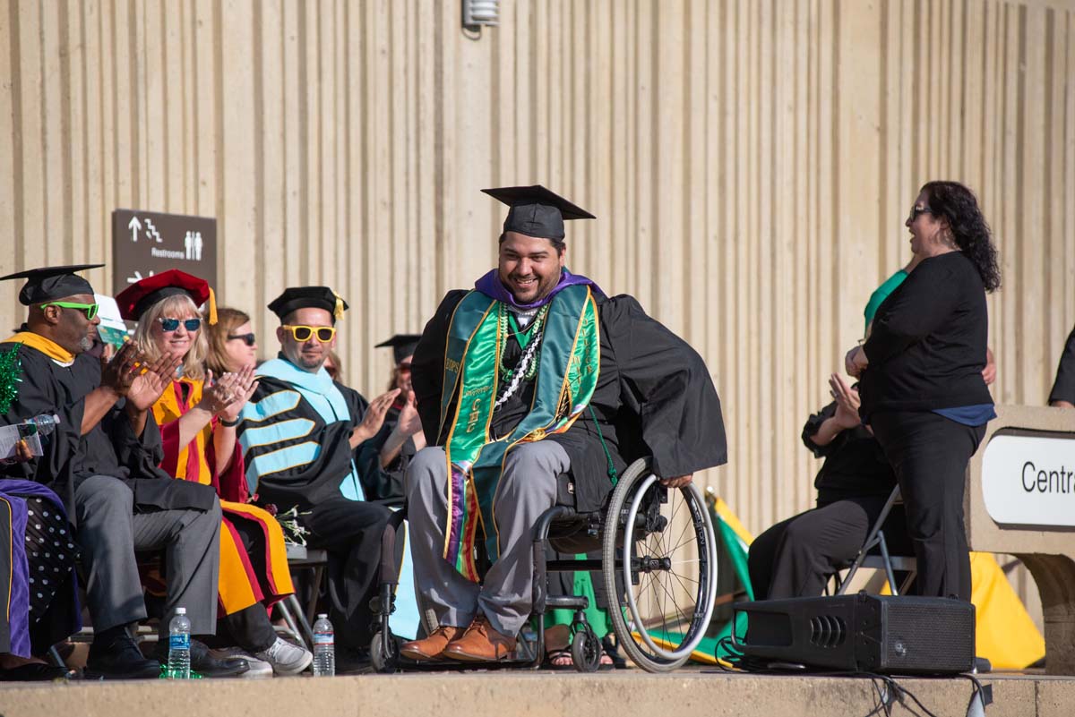 People enjoying Commencement