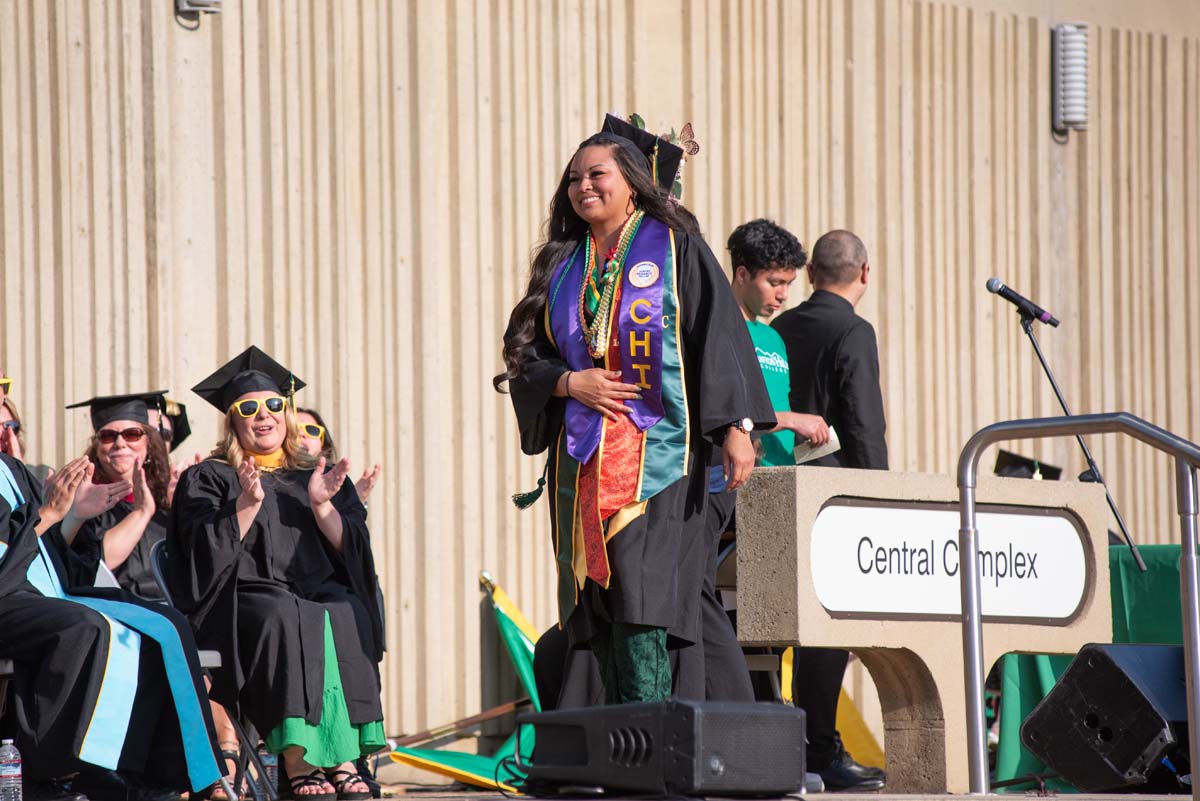 People enjoying Commencement