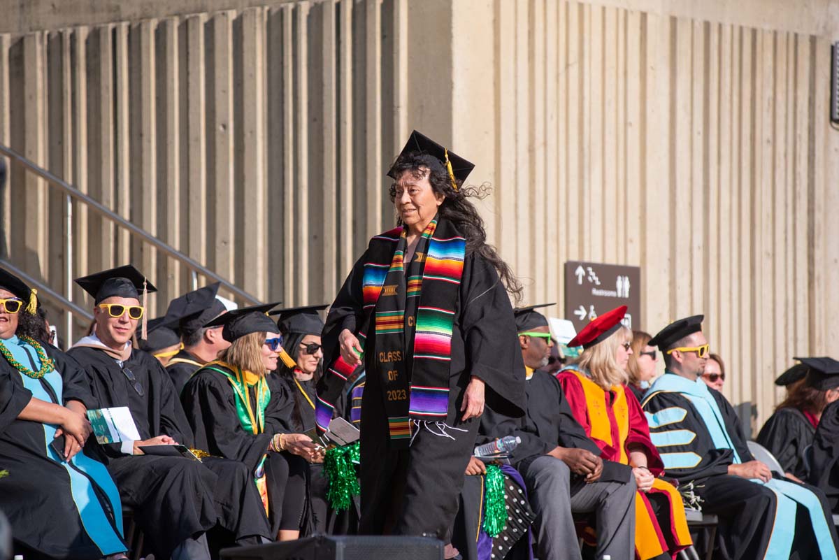 People enjoying Commencement