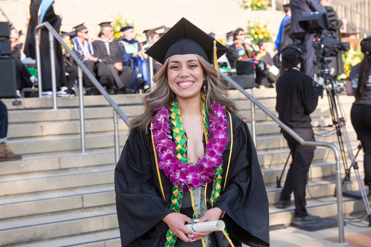 People enjoying Commencement