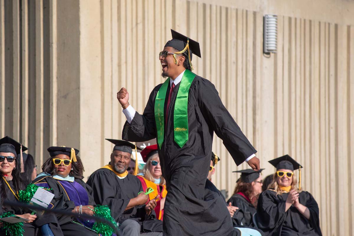 People enjoying Commencement