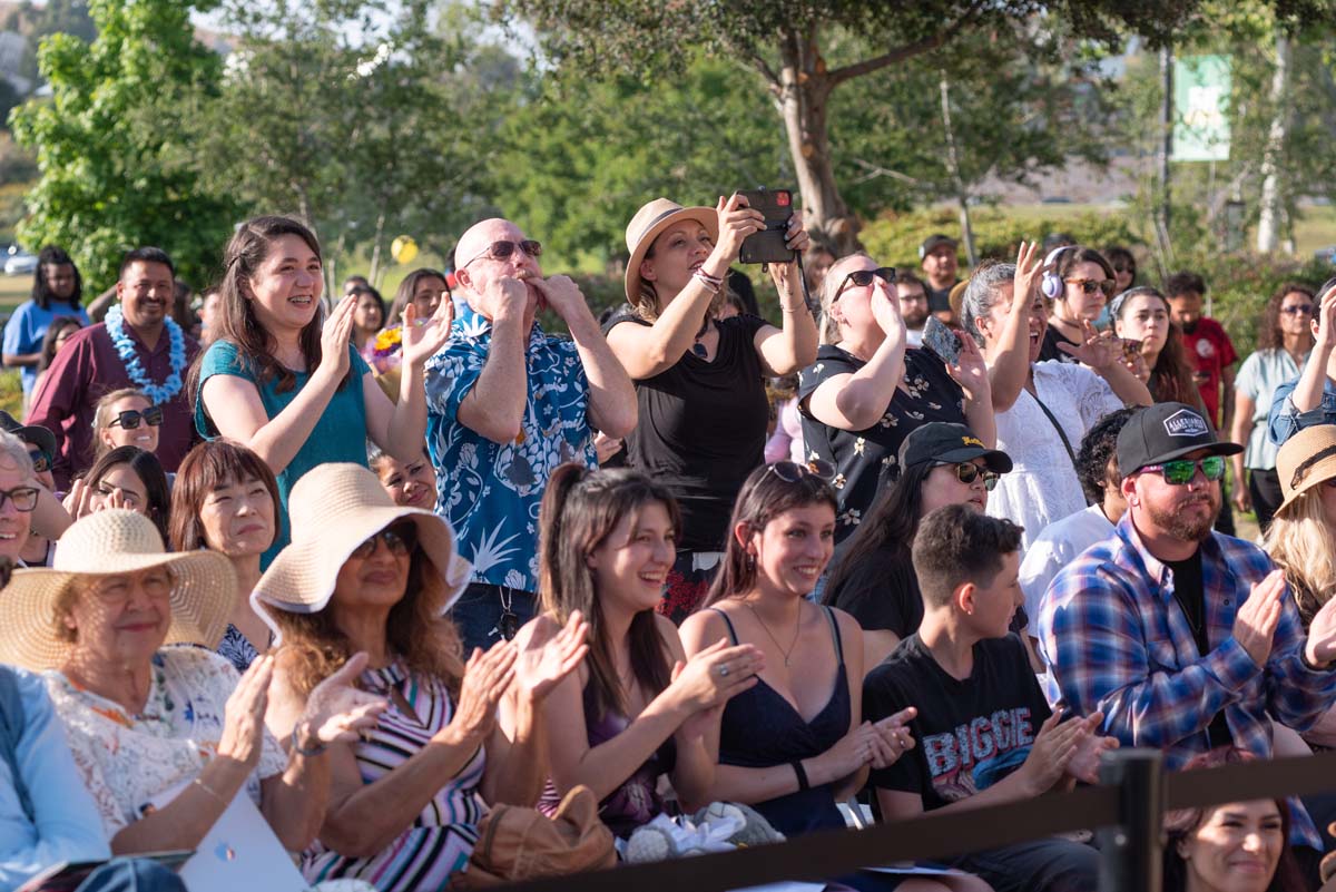 People enjoying Commencement