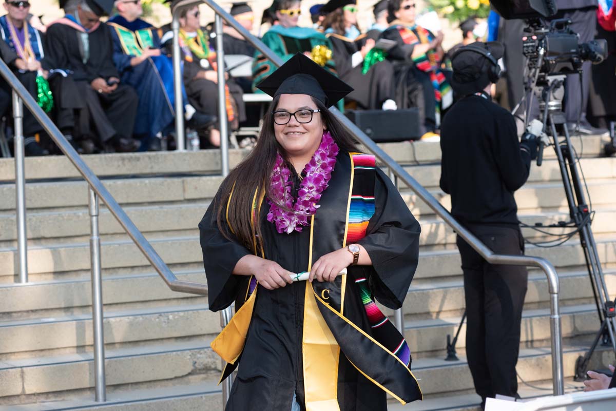 People enjoying Commencement