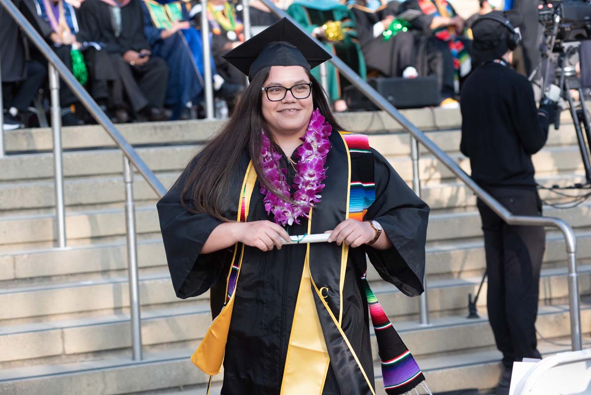 People enjoying Commencement