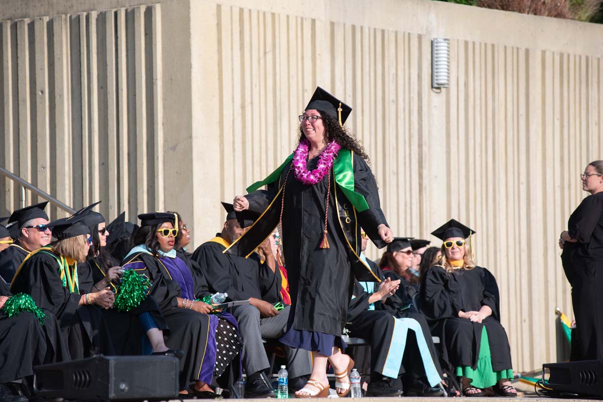 People enjoying Commencement