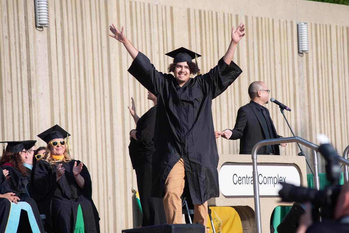 People enjoying Commencement