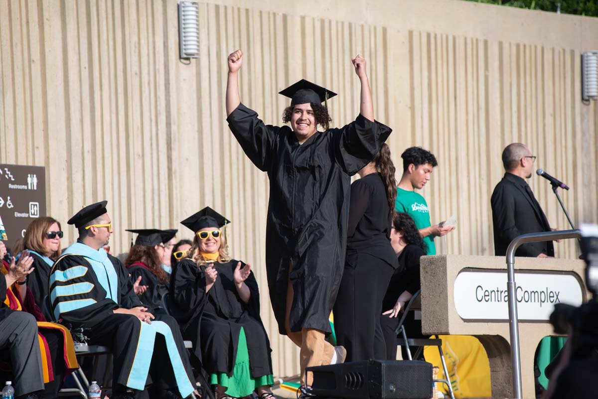 People enjoying Commencement