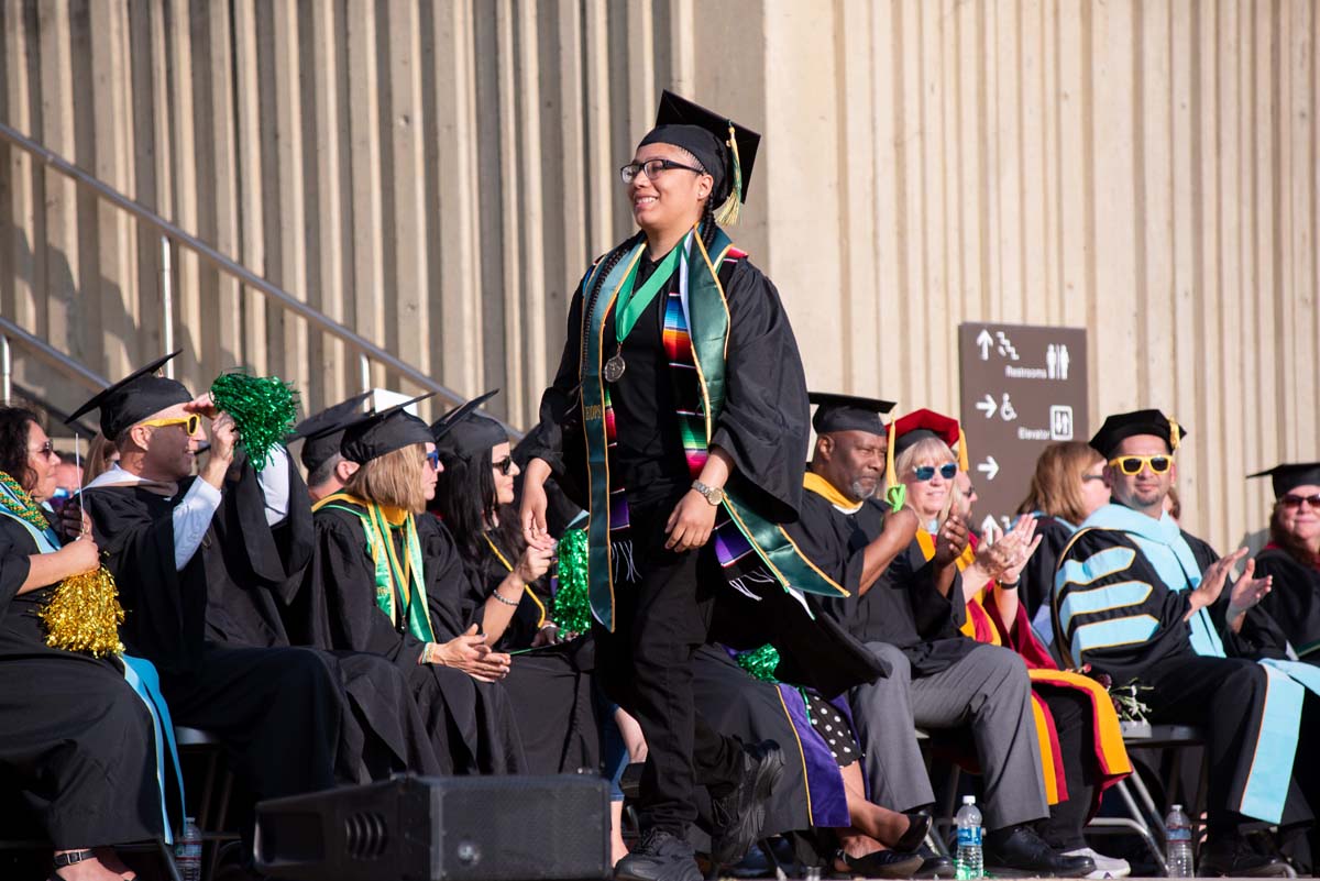 People enjoying Commencement