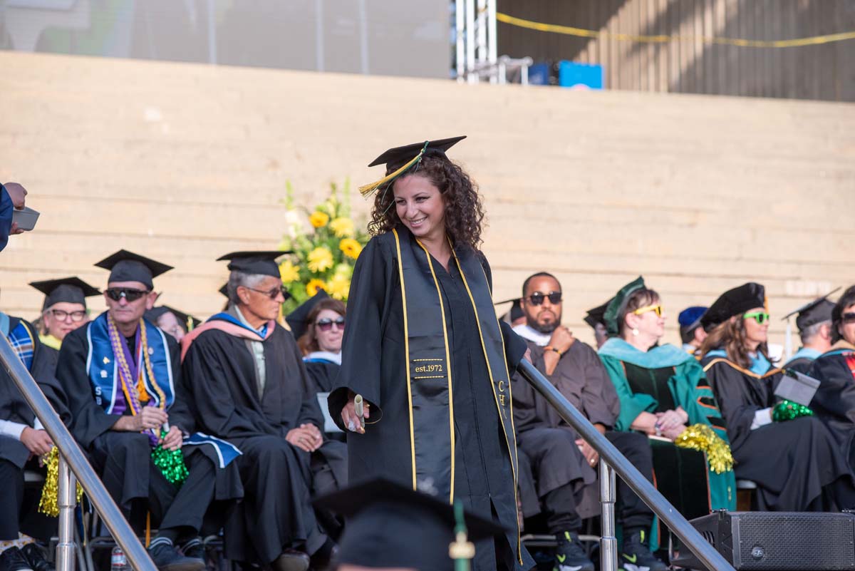 People enjoying Commencement