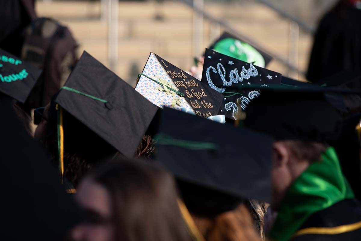 People enjoying Commencement