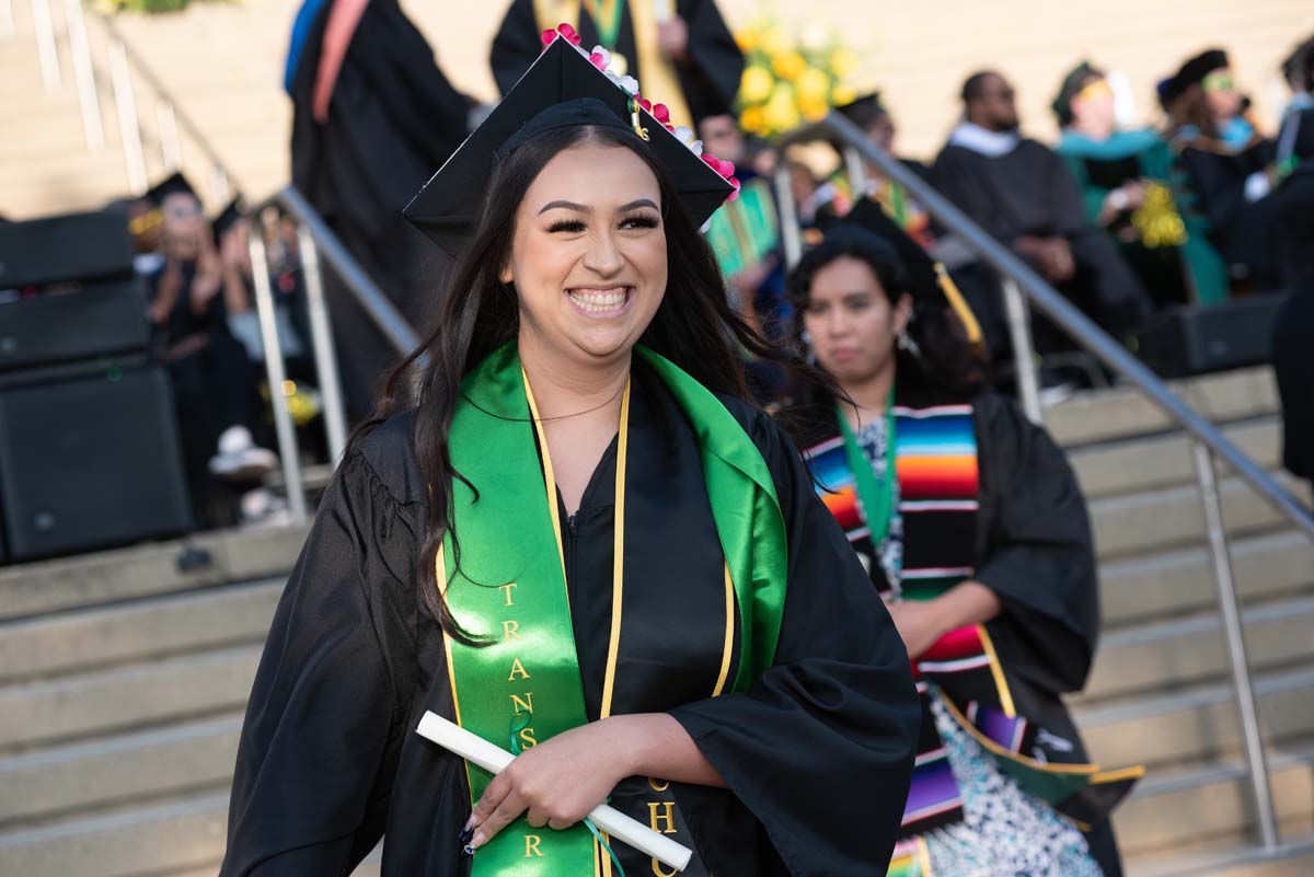 People enjoying Commencement