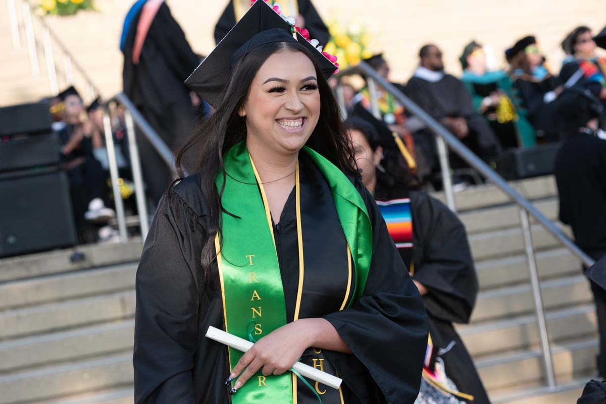 People enjoying Commencement