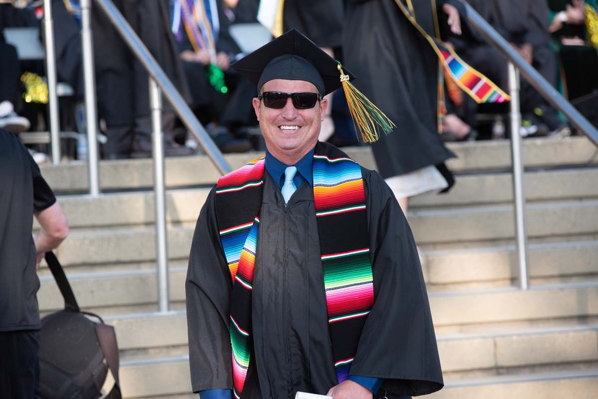 People enjoying Commencement