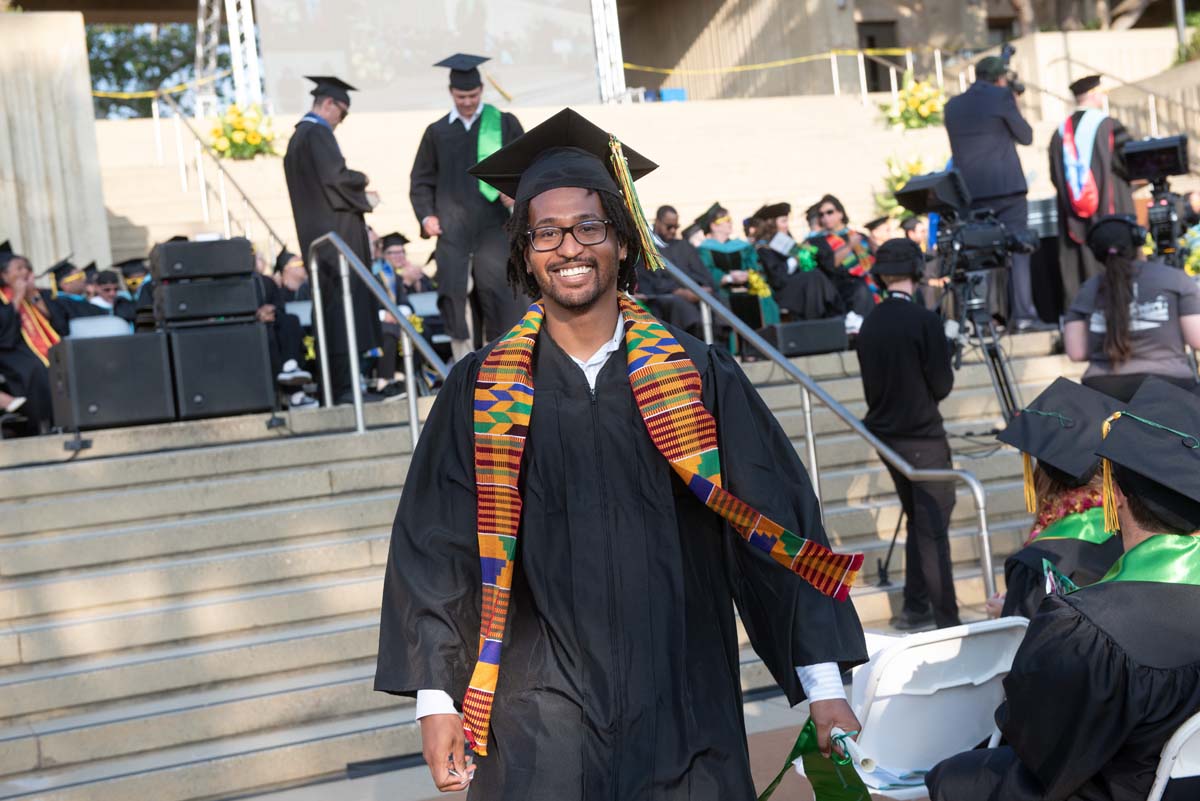 People enjoying Commencement