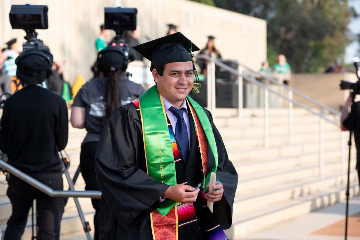 People enjoying Commencement