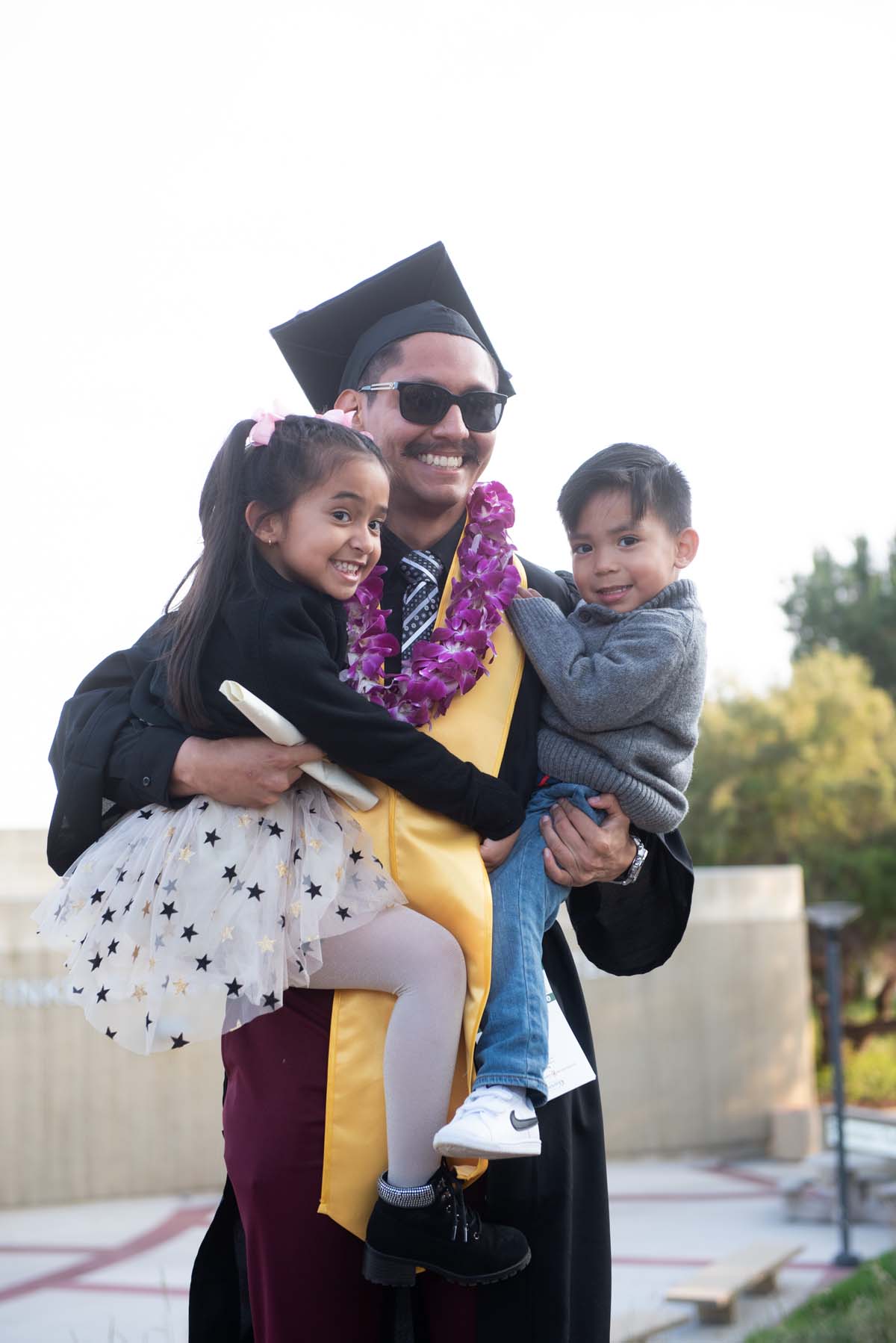 People enjoying Commencement